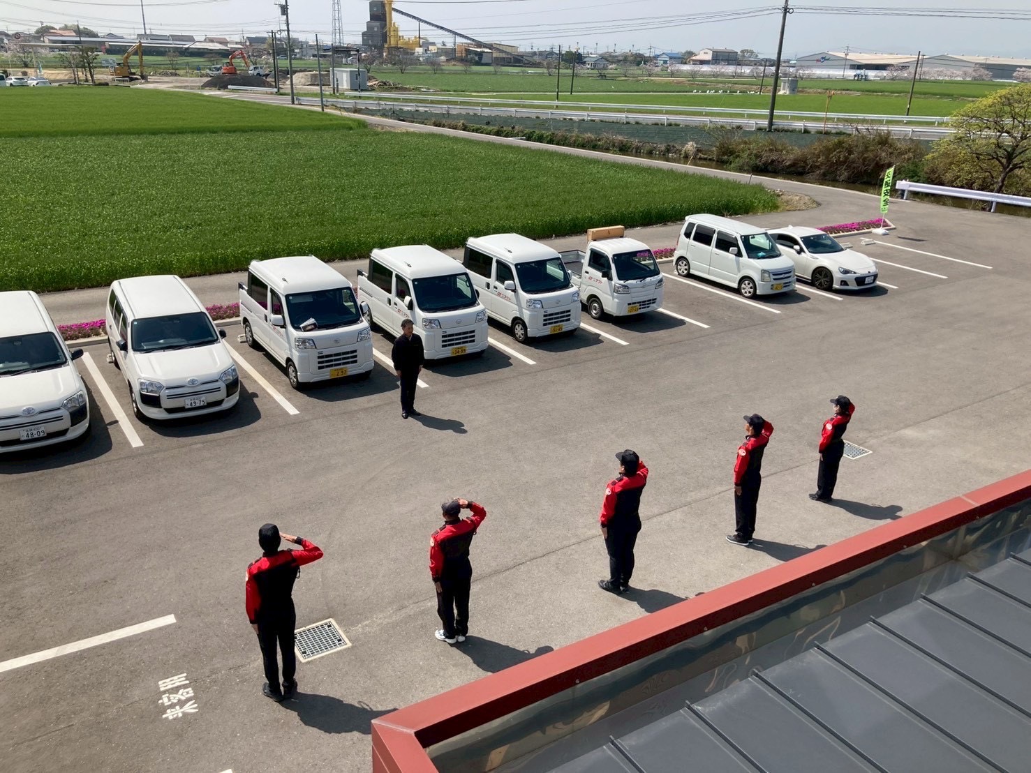 交通誘導警備業務2級の社内訓練風景6