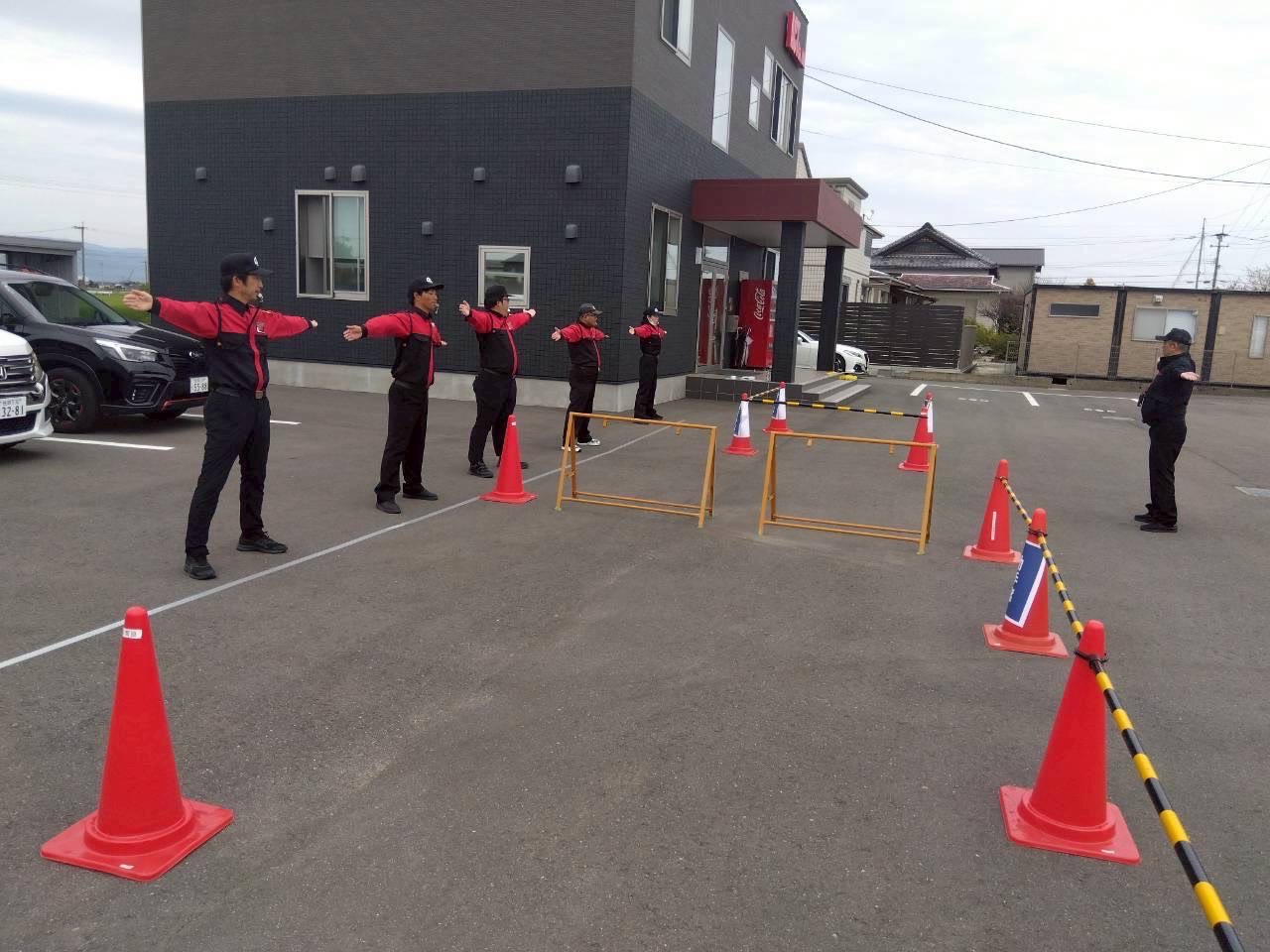 交通誘導警備業務2級の社内訓練風景7