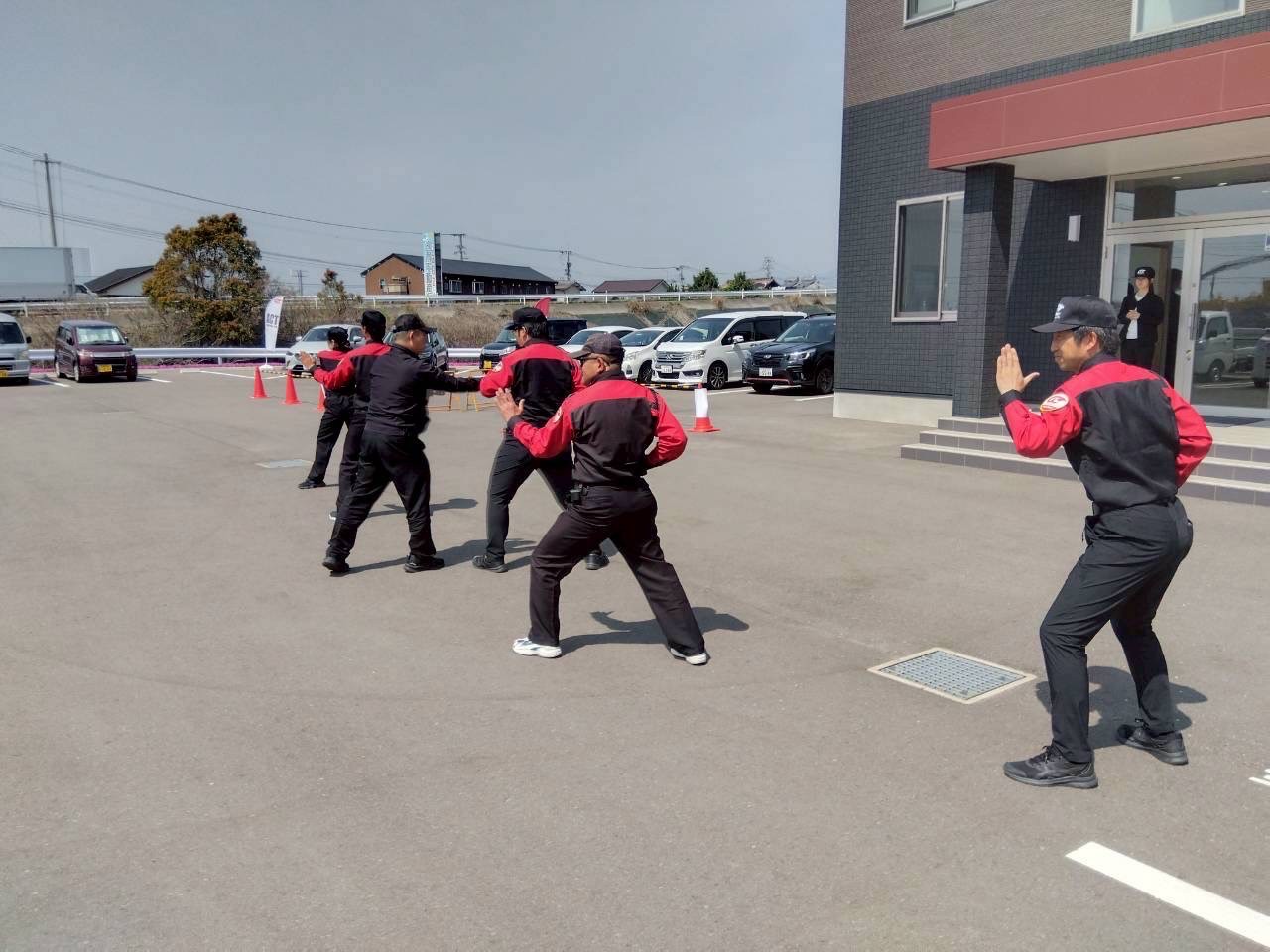 交通誘導警備業務2級の社内訓練風景9